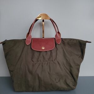 Champs Olive and Brown Tote Bag